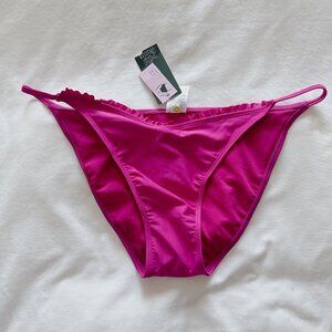 Wild Fable NWT purple low rise high leg cheeky bikini bathing suit bottoms XL